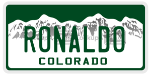 RONALDO  license plate in CO