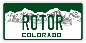 ROTOR  license plate in CO