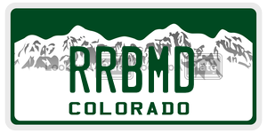 RRBMD  license plate in CO