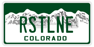 RSTLNE  license plate in CO