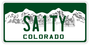 SA1TY  license plate in CO