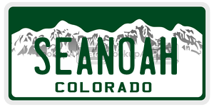 SEANOAH  license plate in CO