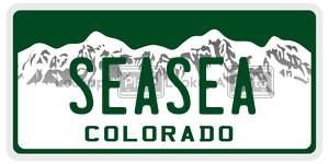 SEASEA  license plate in CO