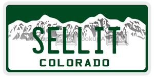 SELLIT license plate in Colorado
