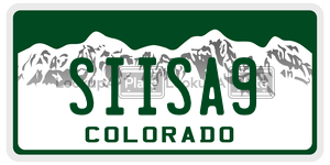 SIISA9  license plate in CO