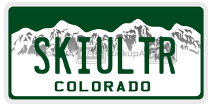 SKIULTR  license plate in CO