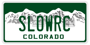 SLOWRC  license plate in CO