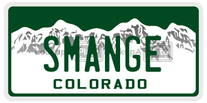 SMANGE  license plate in CO