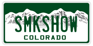 SMKSHOW  license plate in CO