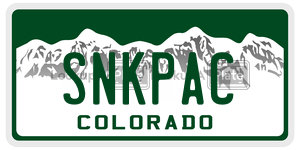 SNKPAC  license plate in CO