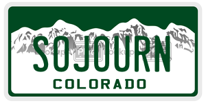 SOJOURN  license plate in CO