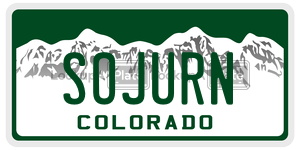 SOJURN  license plate in CO