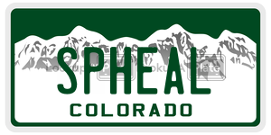 SPHEAL  license plate in CO