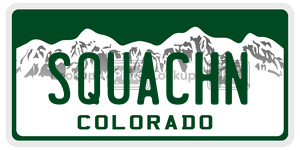 SQUACHN  license plate in CO
