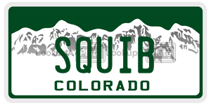 SQUIB license plate in Colorado