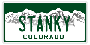 STANKY  license plate in CO