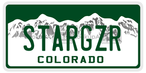 STARGZR  license plate in CO