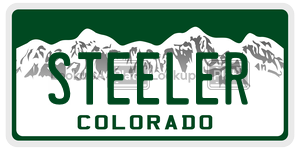 STEELER  license plate in CO