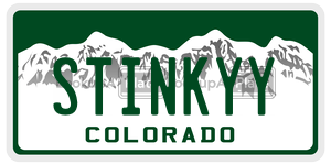 STINKYY  license plate in CO