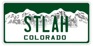 STLAH license plate in Colorado
