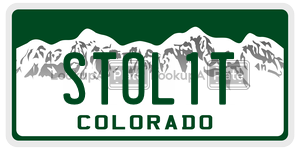 STOL1T license plate in Colorado