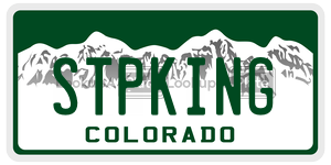 STPKING  license plate in CO