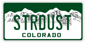 STRDUST  license plate in CO
