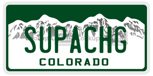 SUPACHG  license plate in CO
