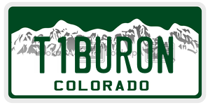 T1BURON  license plate in CO