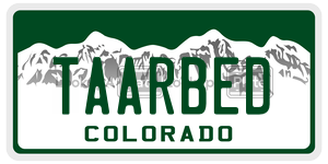 TAARBED  license plate in CO