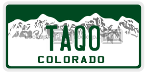 TAQO  license plate in CO