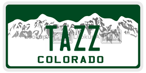 TAZZ  license plate in CO