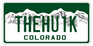 THEHU1K  license plate in CO