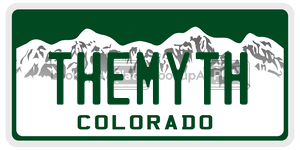 THEMYTH  license plate in CO