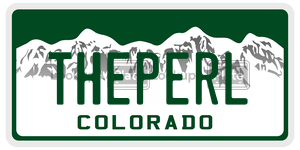 THEPERL  license plate in CO