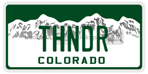 THNDR  license plate in CO