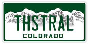 THSTRAL  license plate in CO