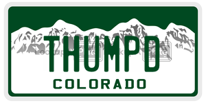 THUMPD  license plate in CO