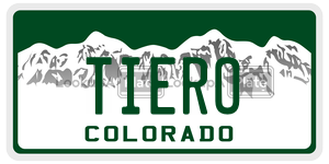 TIERO  license plate in CO
