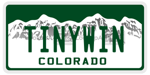 TINYWIN  license plate in CO