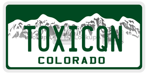 TOXICQN  license plate in CO