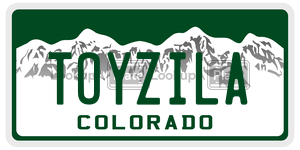 TOYZILA  license plate in CO