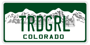 TRDGRL  license plate in CO