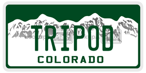 TRIPOD  license plate in CO