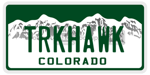 TRKHAWK  license plate in CO