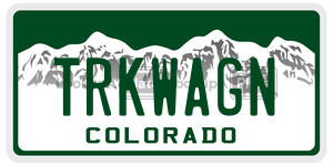 TRKWAGN  license plate in CO