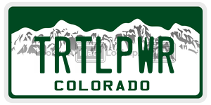 TRTLPWR  license plate in CO