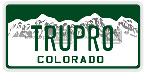 TRUPRO  license plate in CO