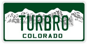 TURBRO  license plate in CO