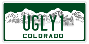 UGLY1  license plate in CO